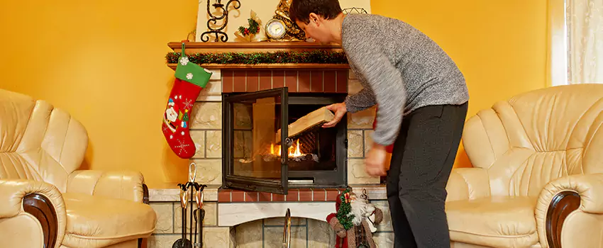 Rusted Metal Fireplace Restoration in Tifton, Georgia