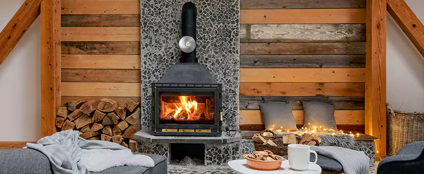 Thelin Hearth Products Direct Vent Gas Stove Fireplace Inspection in Tifton, Georgia